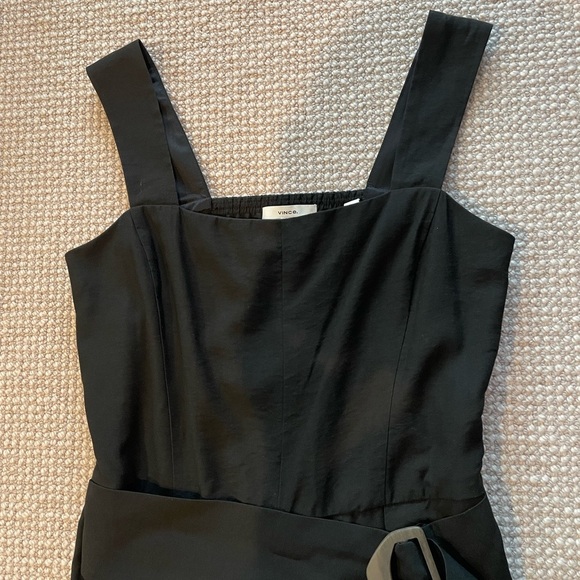 VINCE Belted Jumpsuit in black size 6 - Picture 7 of 15